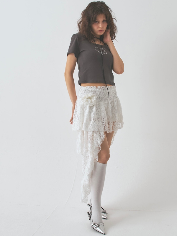 lace bouquet skirt