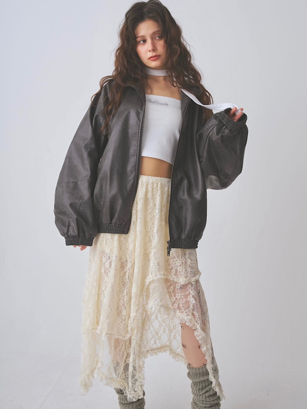 layered lacy skirt