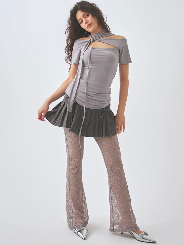 lacy bellbottom pants