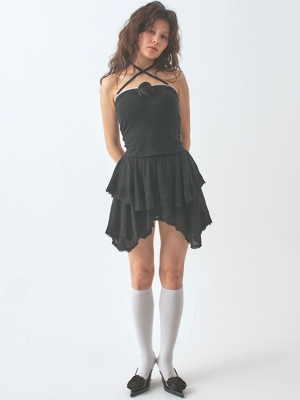cotton hem skirt