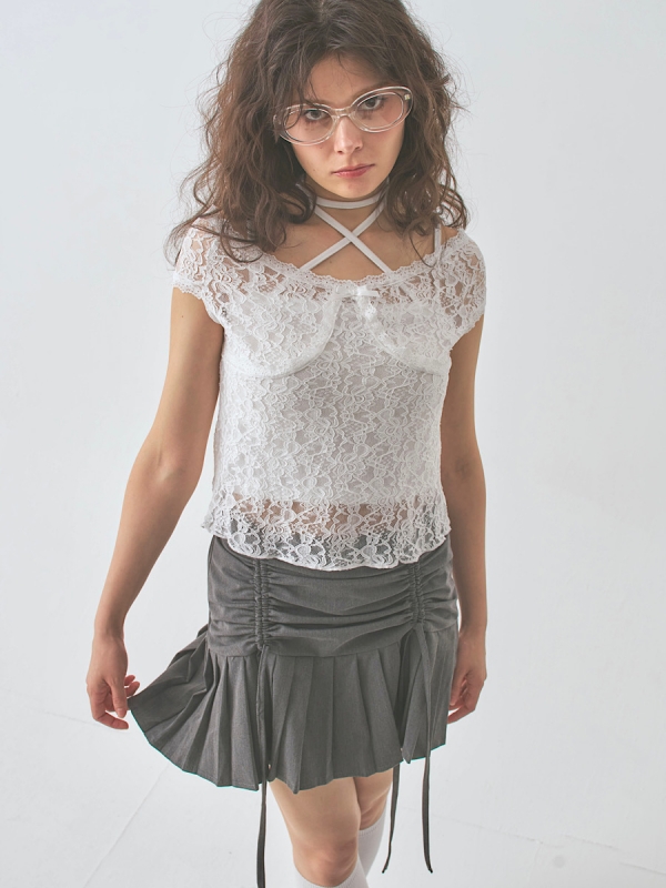 front gather pleats SK