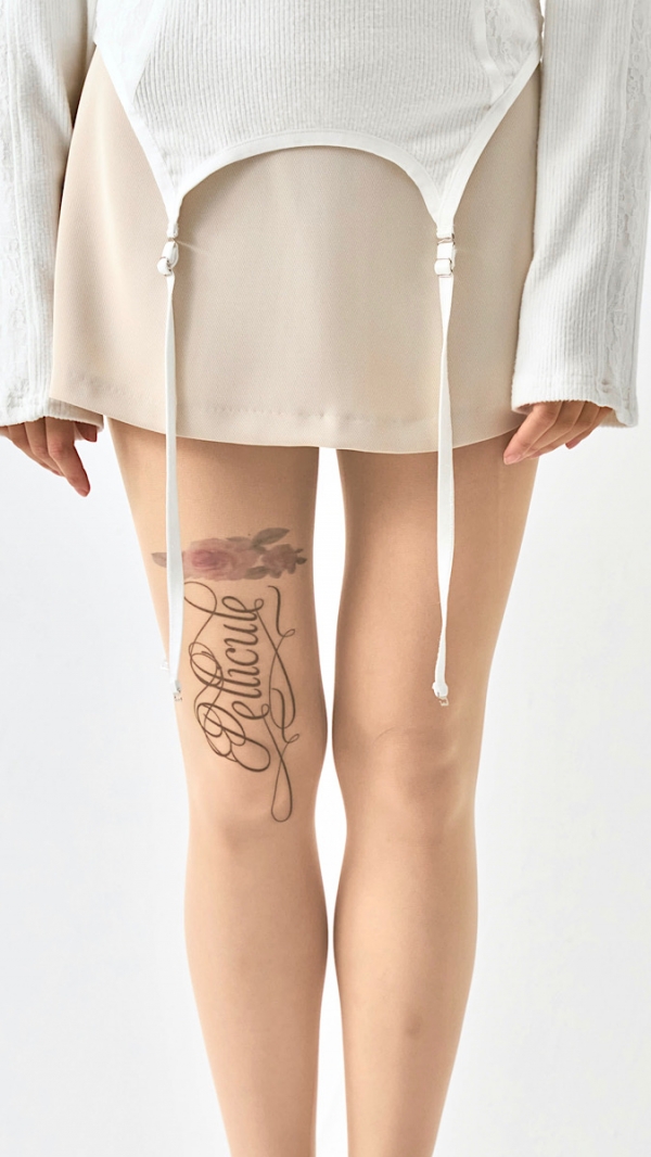 Rose tattoo tights