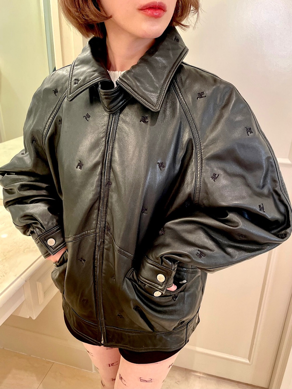 vintage Leather coat